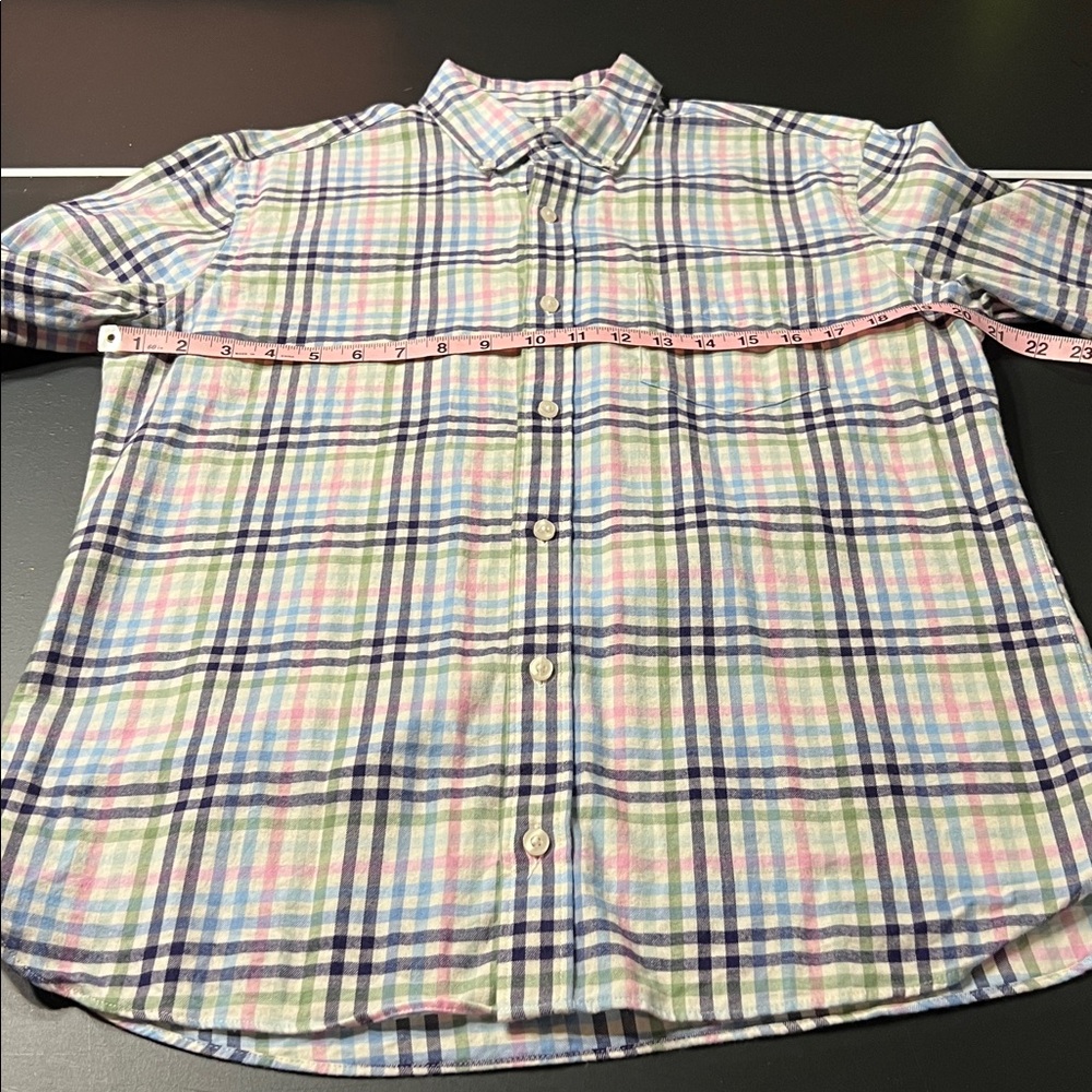 Charleston Threads Multicolor Plaid Flannel Shirt size M